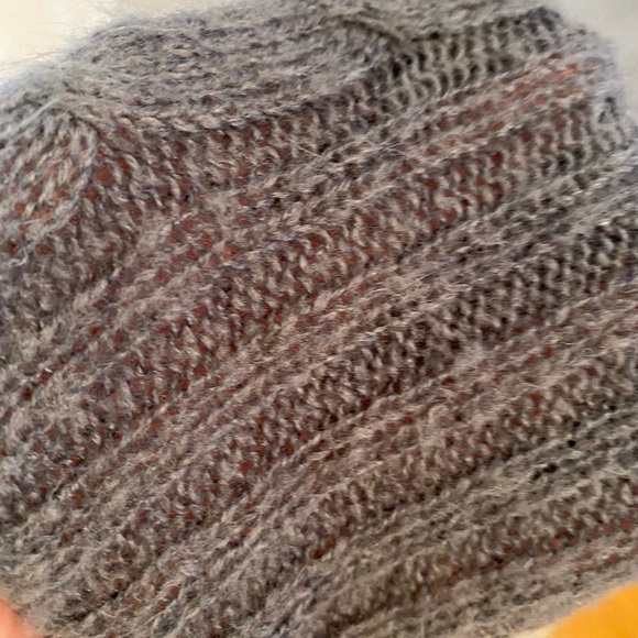 Artistic Long Sleeve Tunic Cotton Dress with Graphic Design Knit Sleeves/Collar - Picture 8 of 8